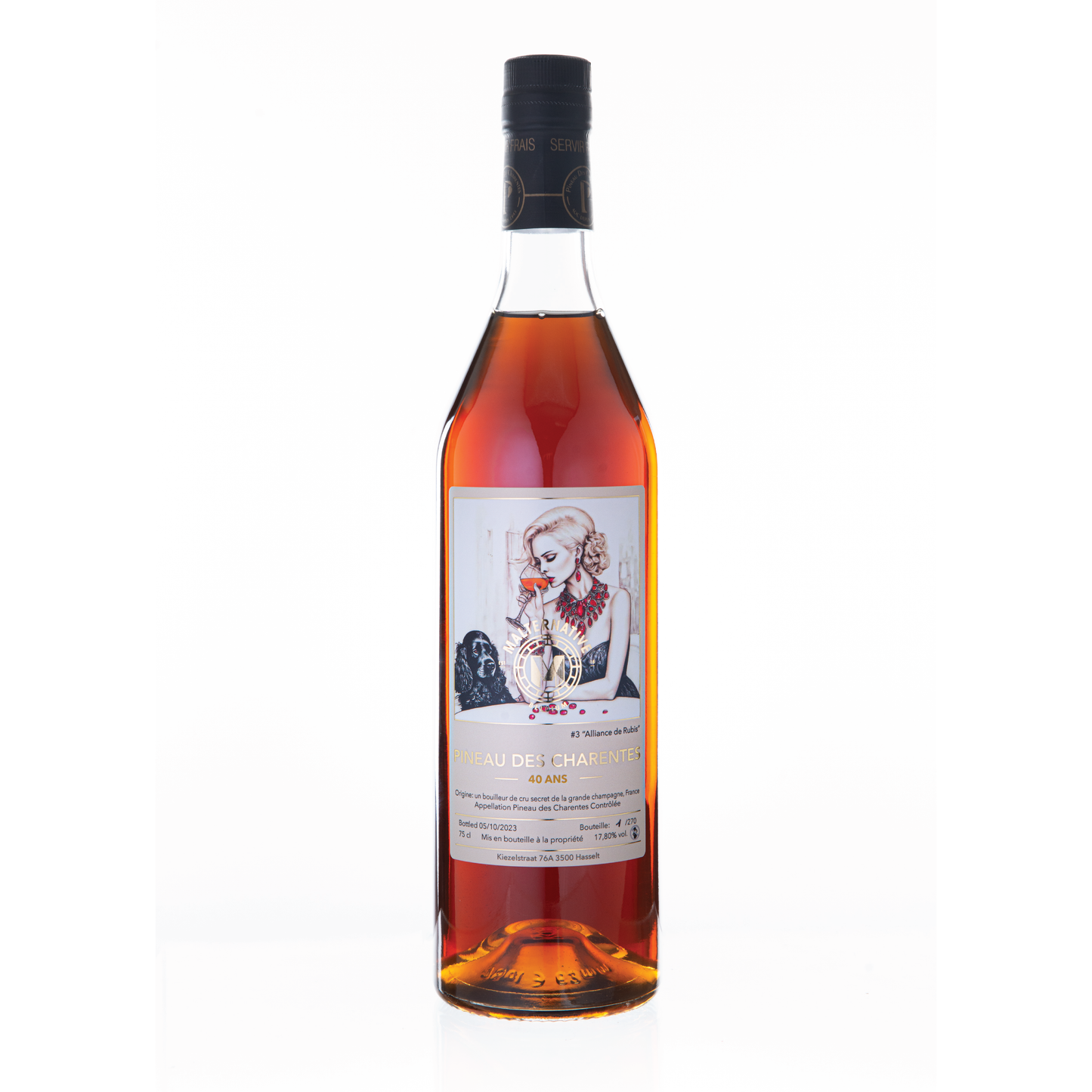 Pineau des Charentes #3 "Alliance de Rubis" (40 ans) - Malternative Belgium - 17,80% - 75cl