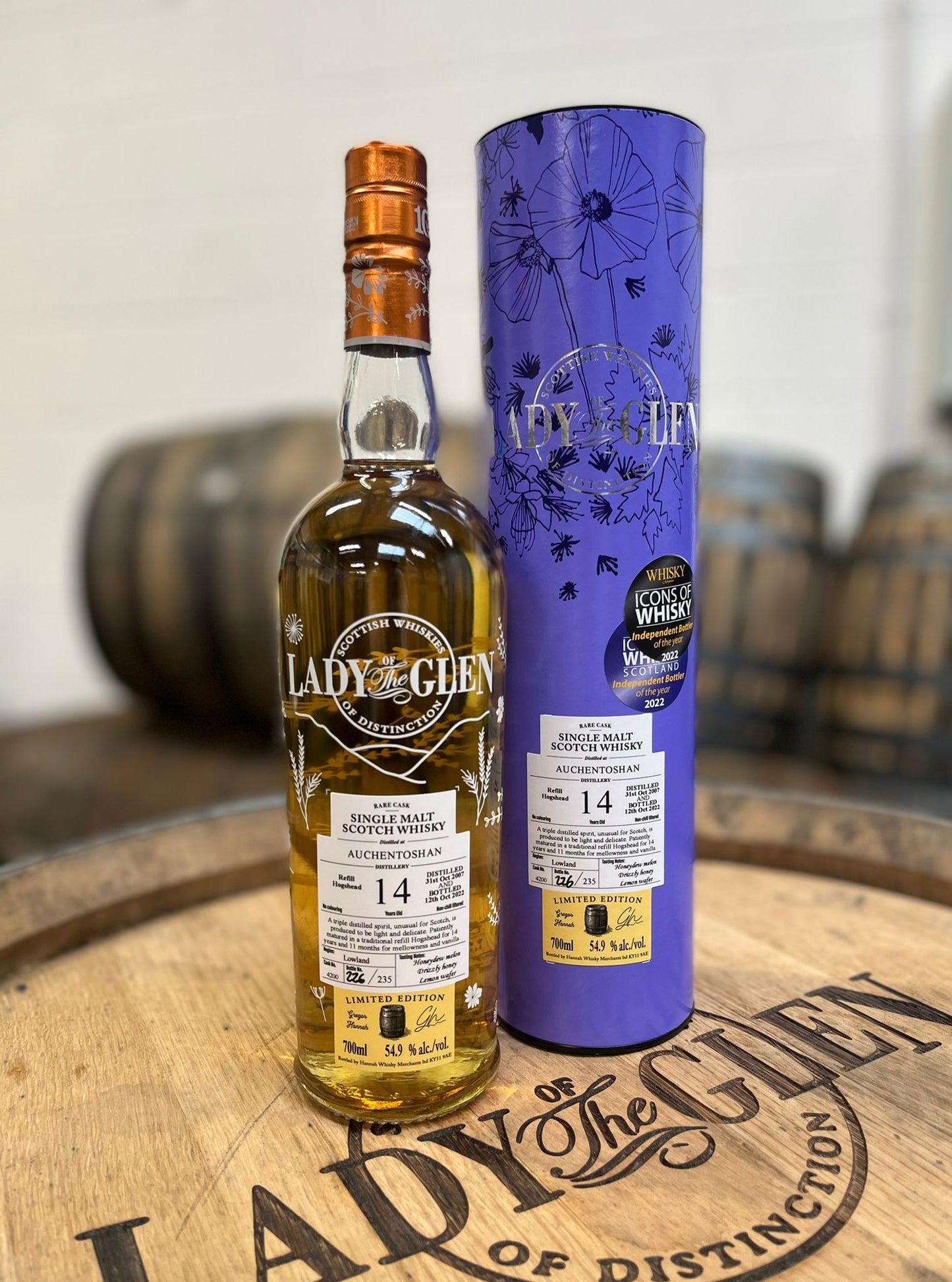 Auchentoshan 14 Lady of the Glen | 2007-2022 | 54.2%