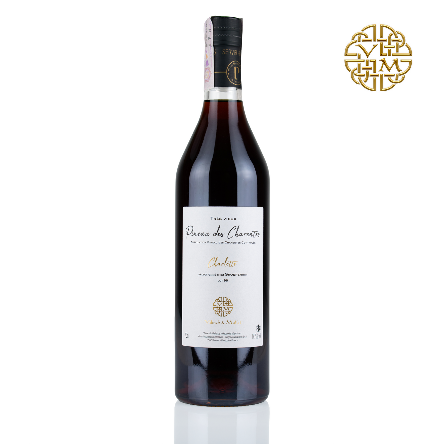Pineau des Charentes Très Vieux - "Charlotte" - Valinch & Mallet - 17.7% - 0.75L